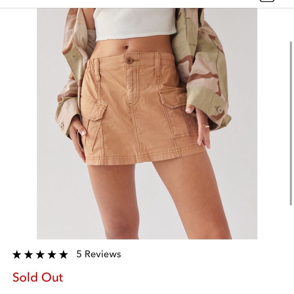 UO cargo skirt